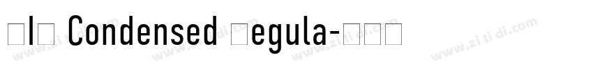 DIN Condensed Regula字体转换